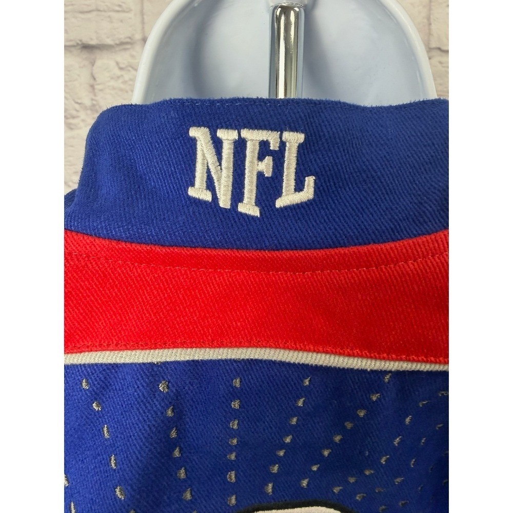 VTG Reebok NFL New York Giants Blue Red Embroidered Bomber Jacket‎ Mens XL NWOT - Picture 12 of 16